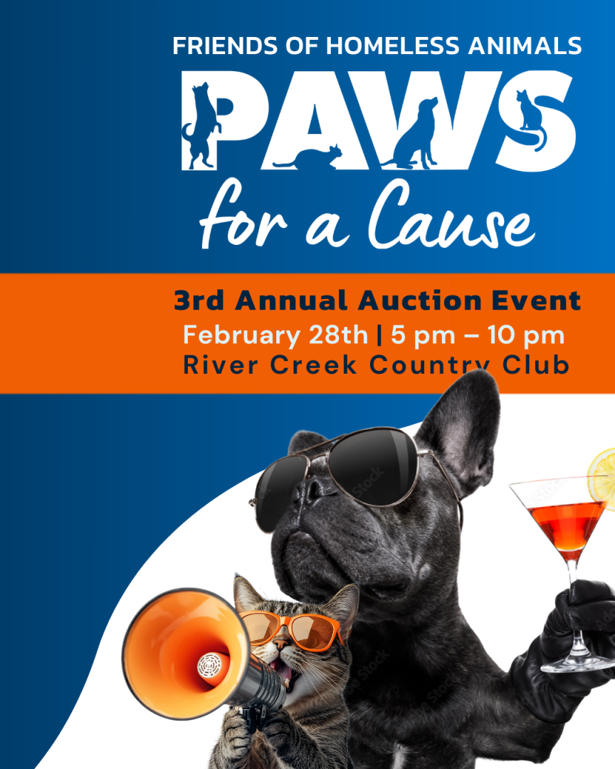 FOHA Presents Paws for a Cause background