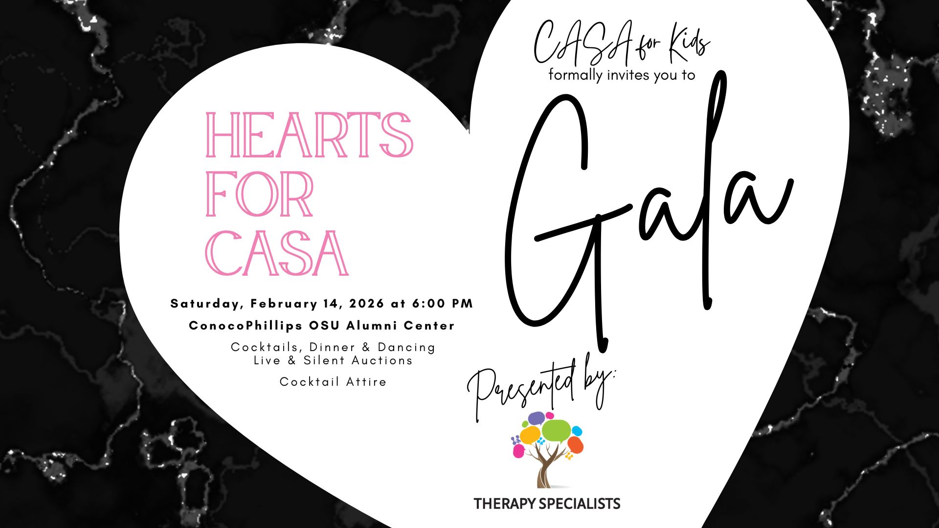 Hearts for CASA Gala 2026 background