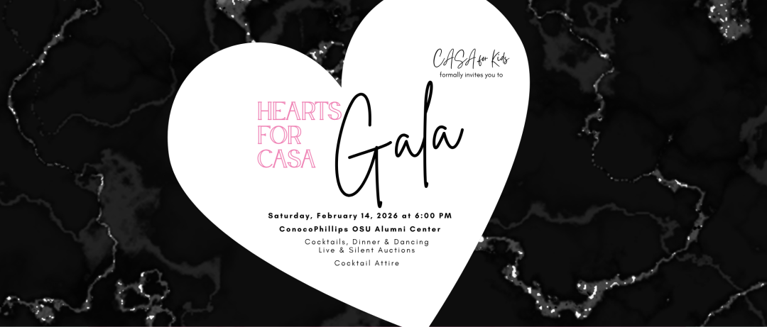 Hearts for CASA Gala 2026 banner