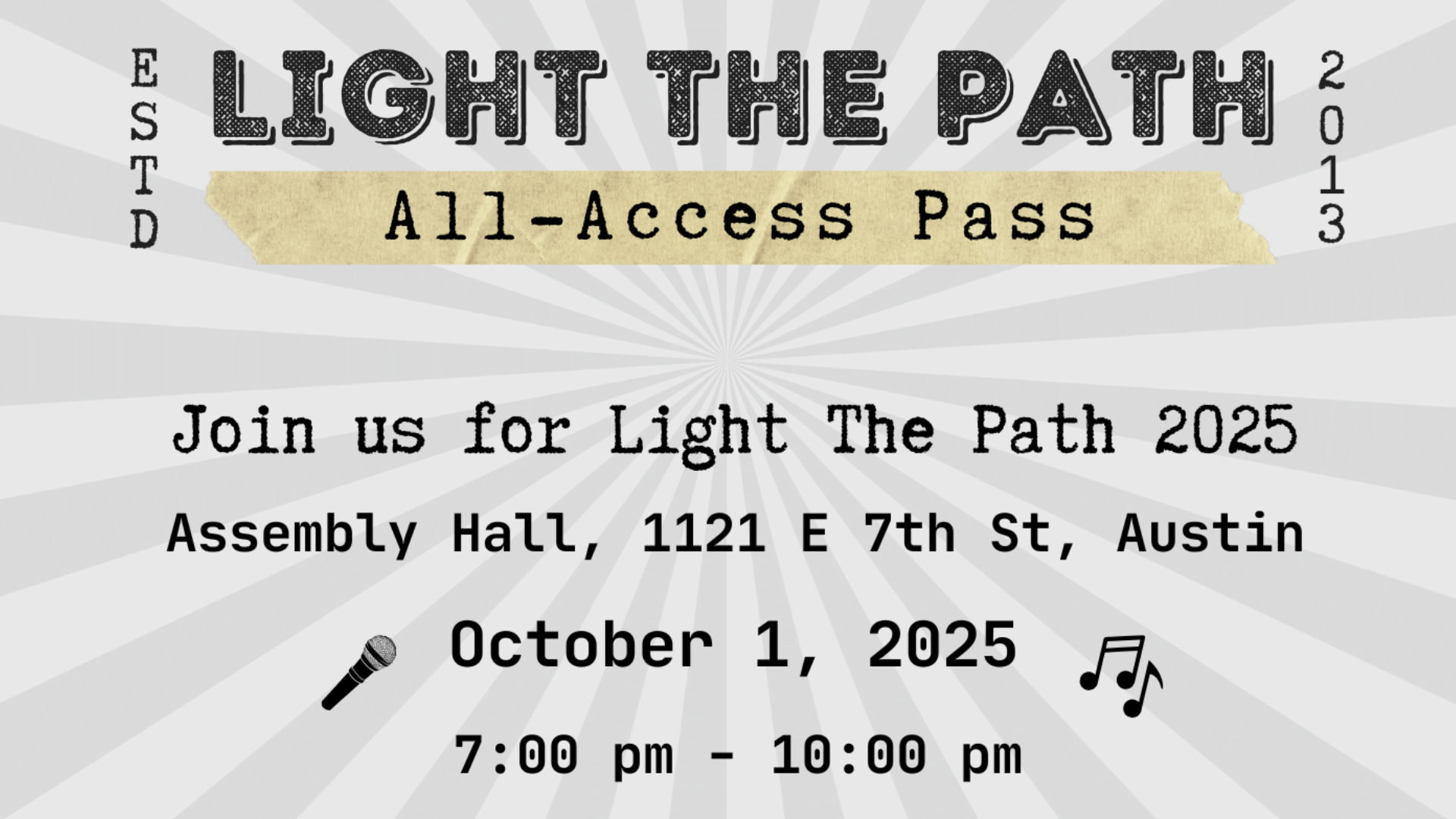 Light the Path 2025 background