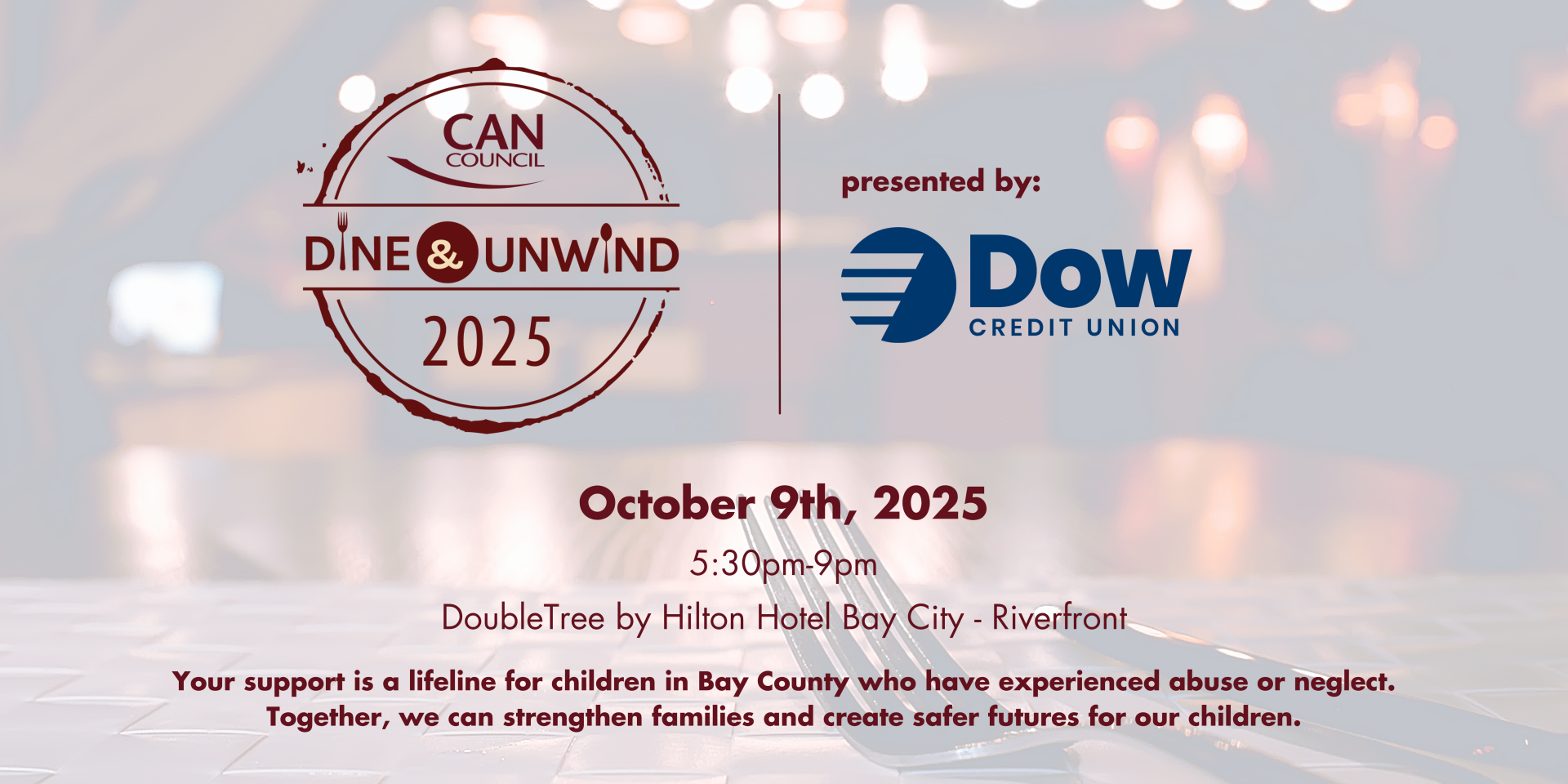 CAN Council's Dine & Unwind background