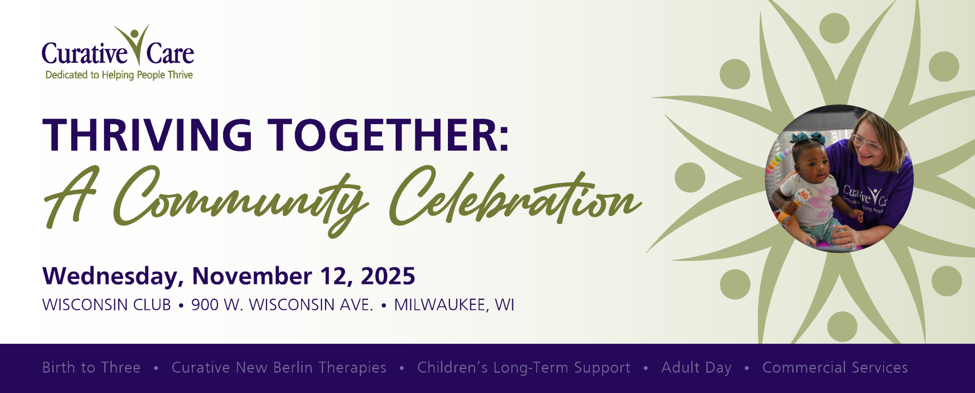 Curative Care Community Celebration background