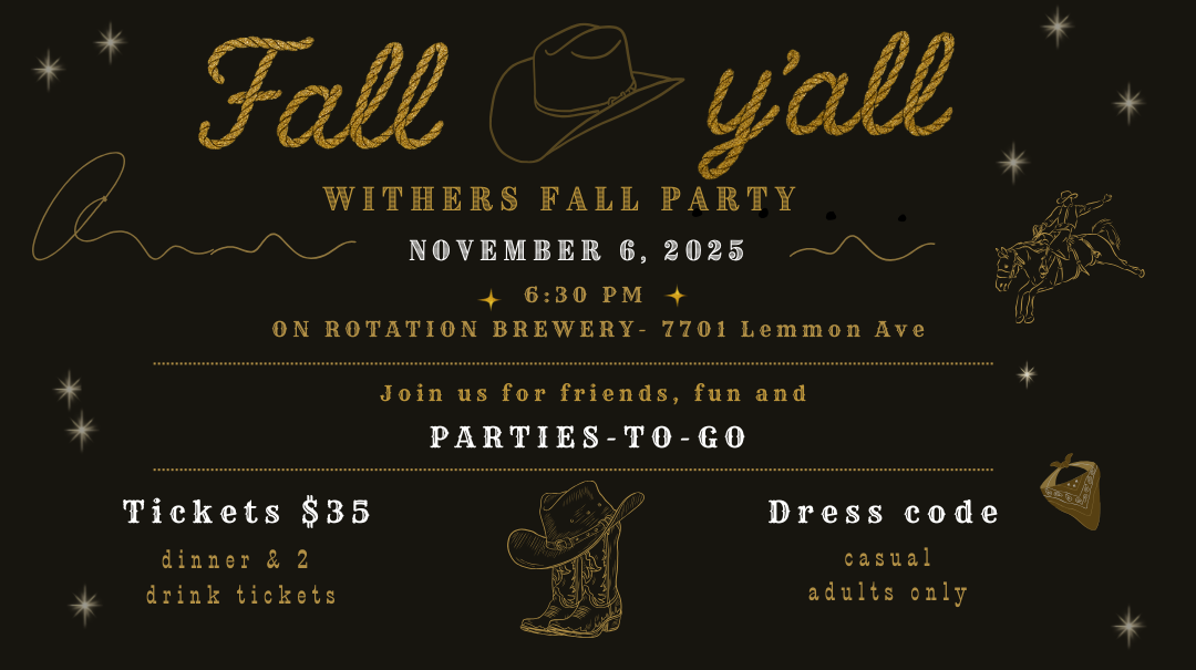 2025 Withers Fall Party banner