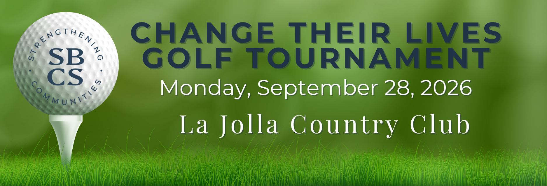 SBCS Change Their Lives Golf Tournament 2025 background