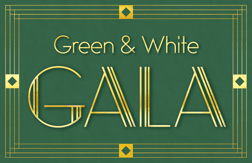 Green & White Gala background