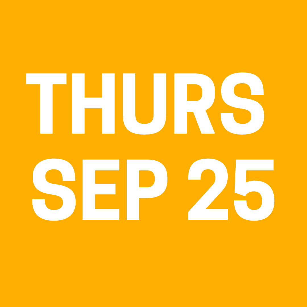 Thursday Sep 25