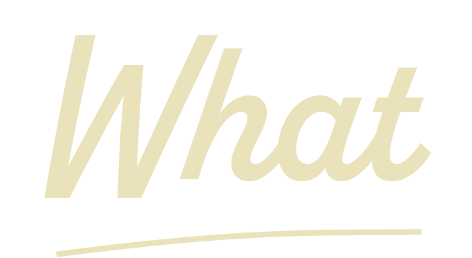 Graphic text that says: What