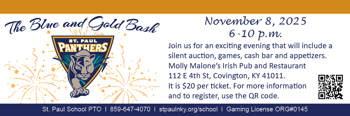 St. Paul Blue and Gold Bash background