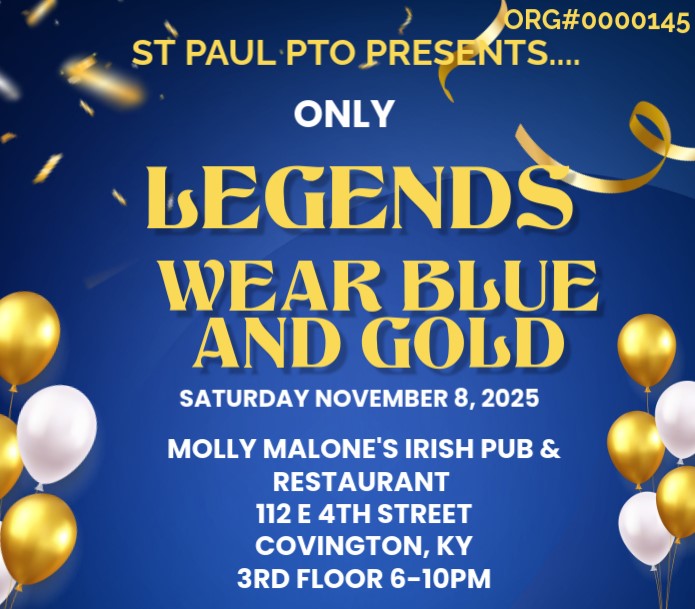 St. Paul Blue and Gold Bash logo
