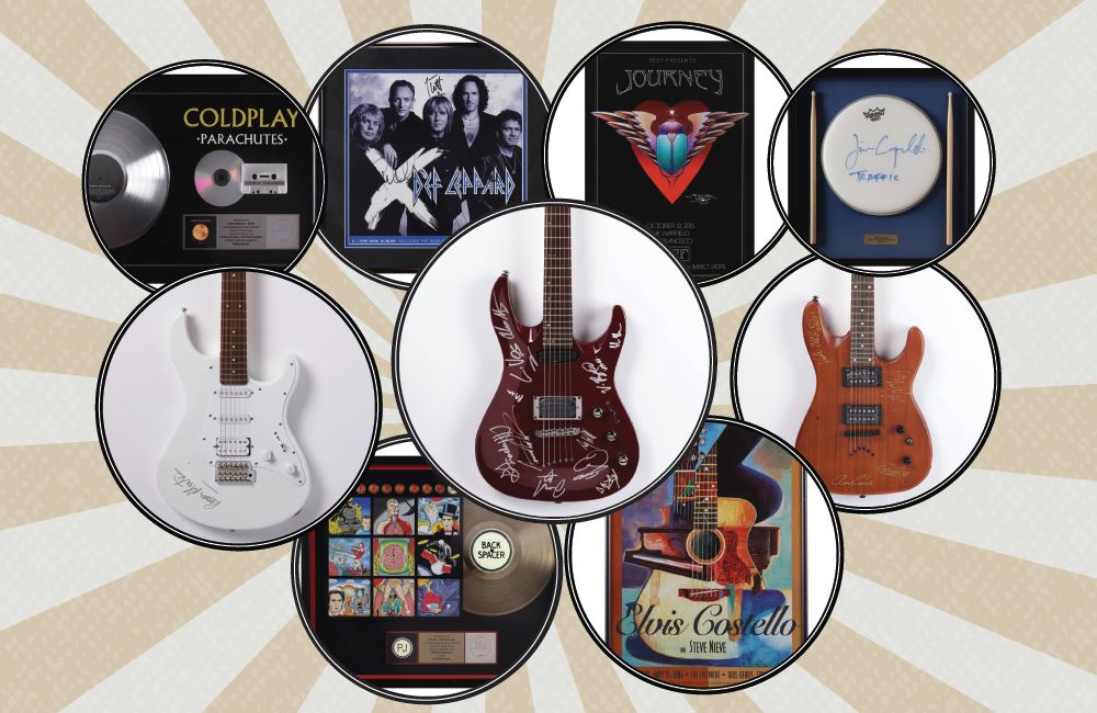 Music Memorabilia Auction background