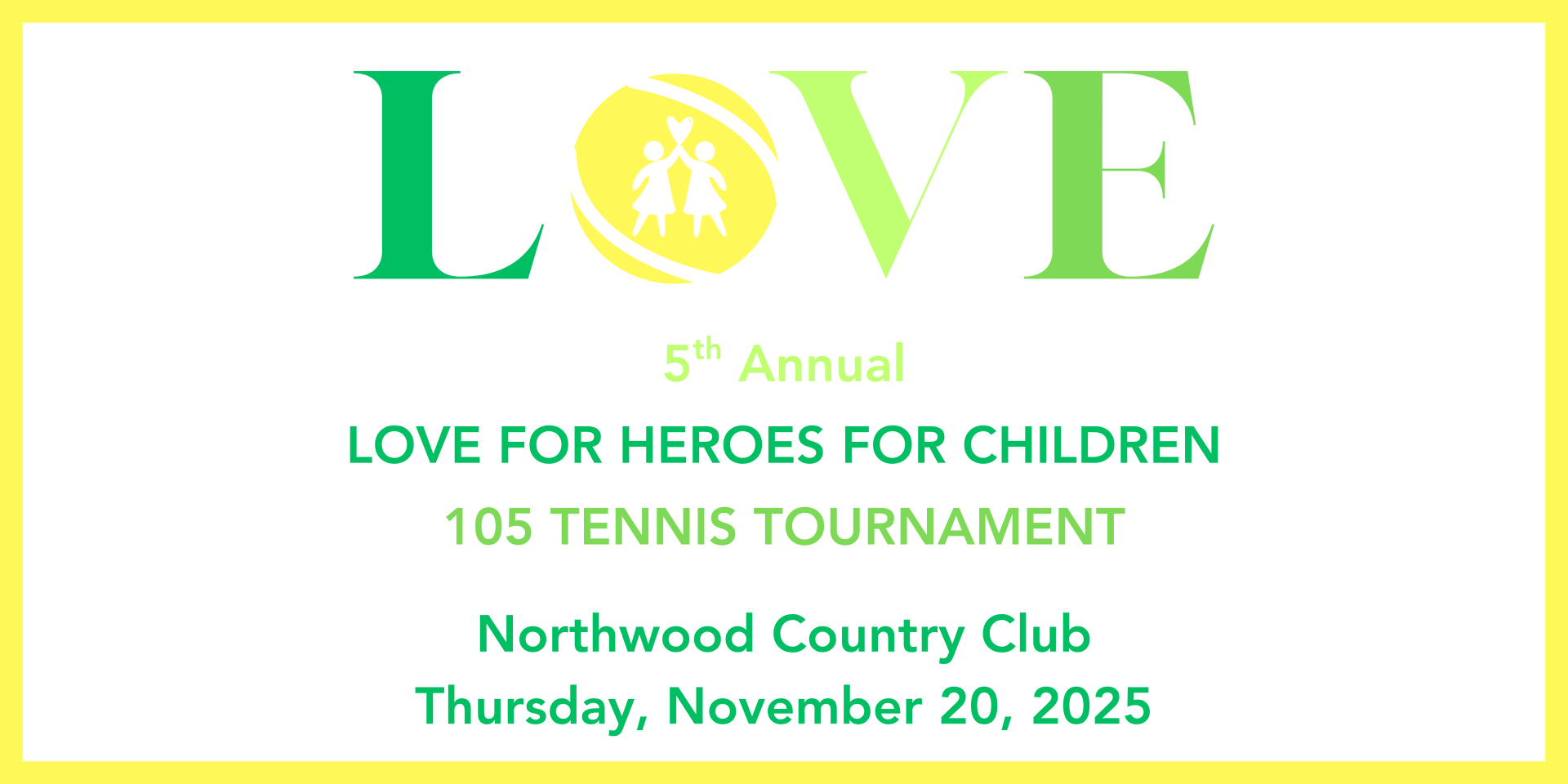 2025 LOVE for Heroes Tennis logo