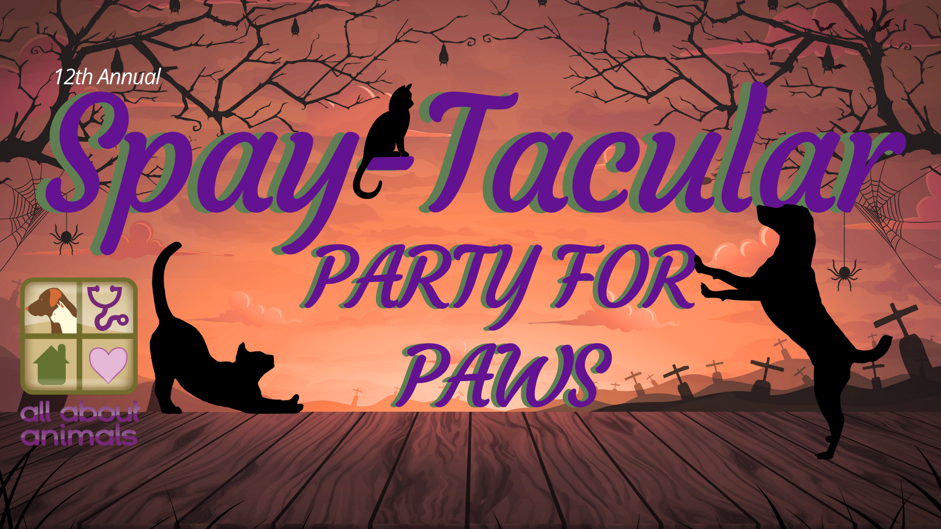 Spay-tacular, Party for Paws 2025 background