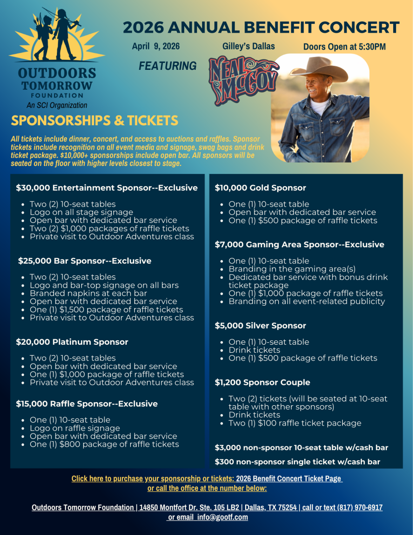 2026 OTF Benefit Concert banner