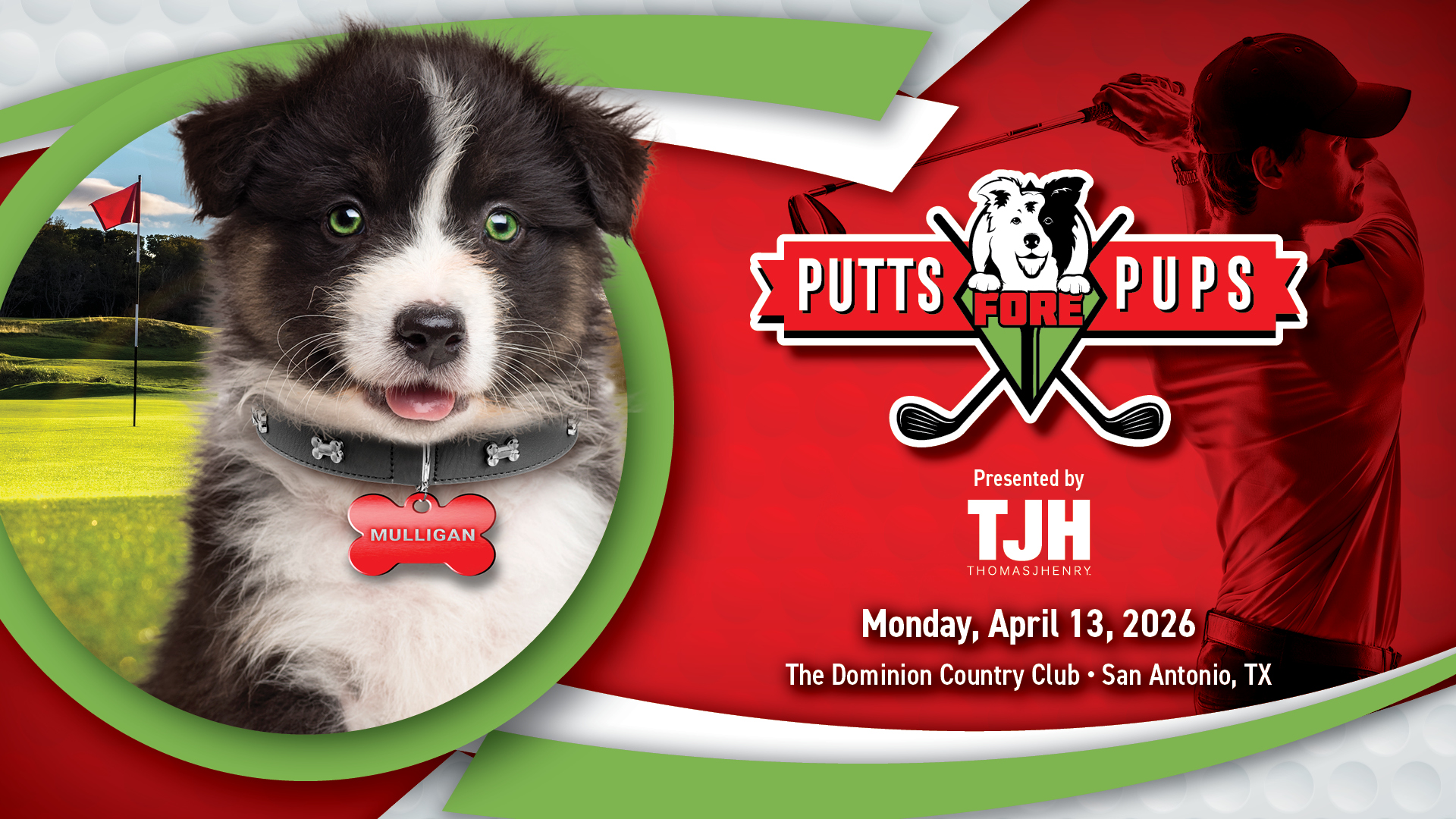 2026 Putts Fore Pups Golf Tournament background