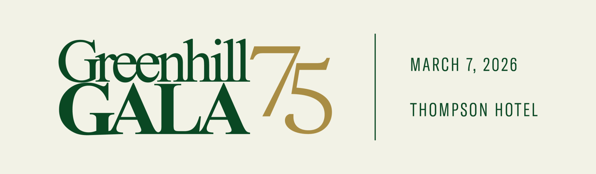 Greenhill 75: Gala & Auction background