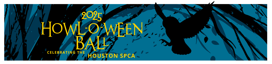 Houston SPCA's 2025 Howl-O-Ween Ball banner