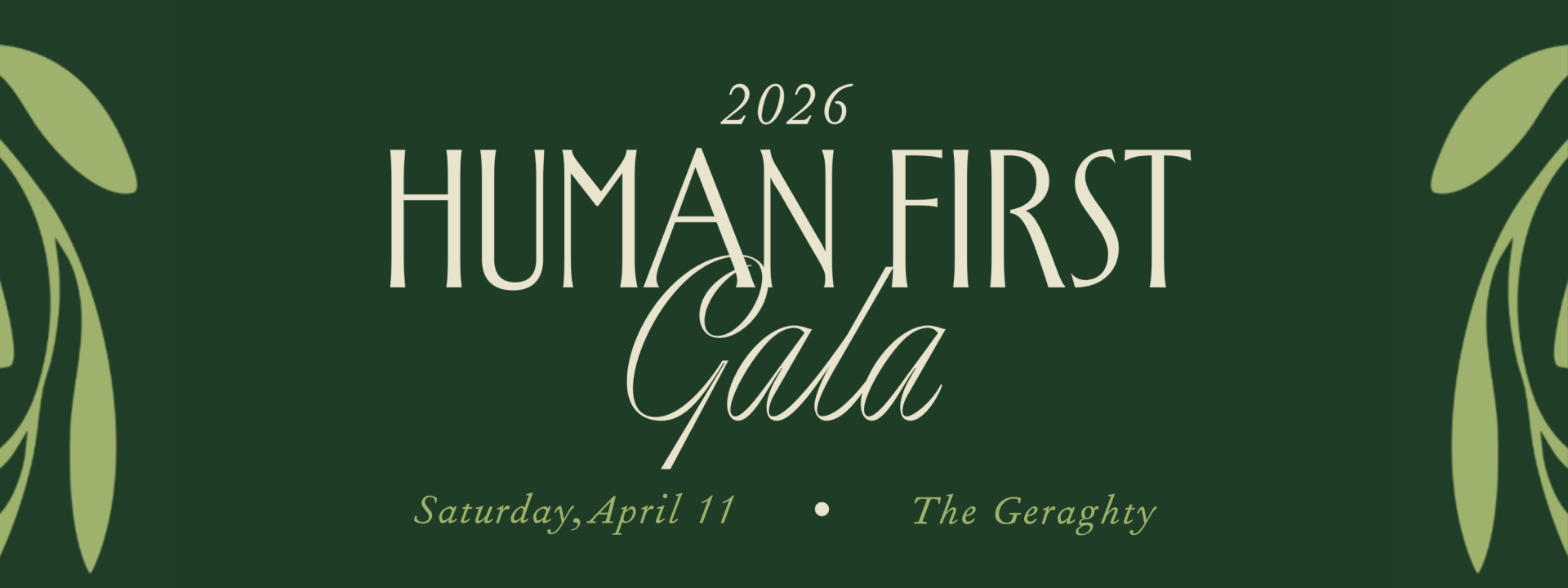 2026 Human First Gala background