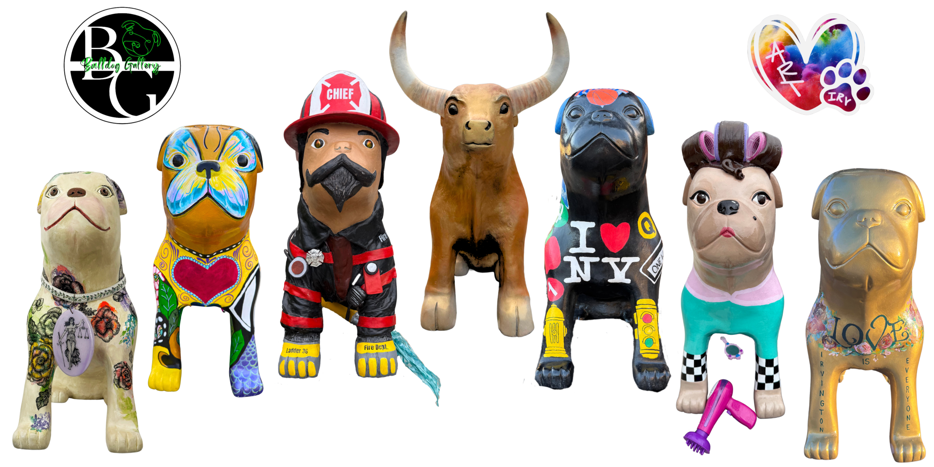 The Bulldog Gallery Auction background