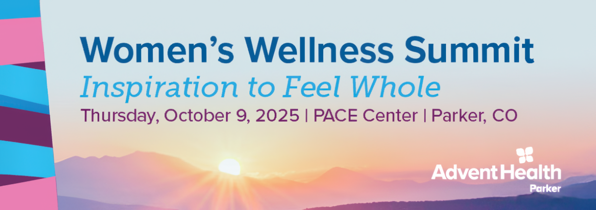 Logo: Women's Wellness Summit | Inspiration to Feel Whole | Thursday, October 9, 2025 | PACE Center | Parker, CO