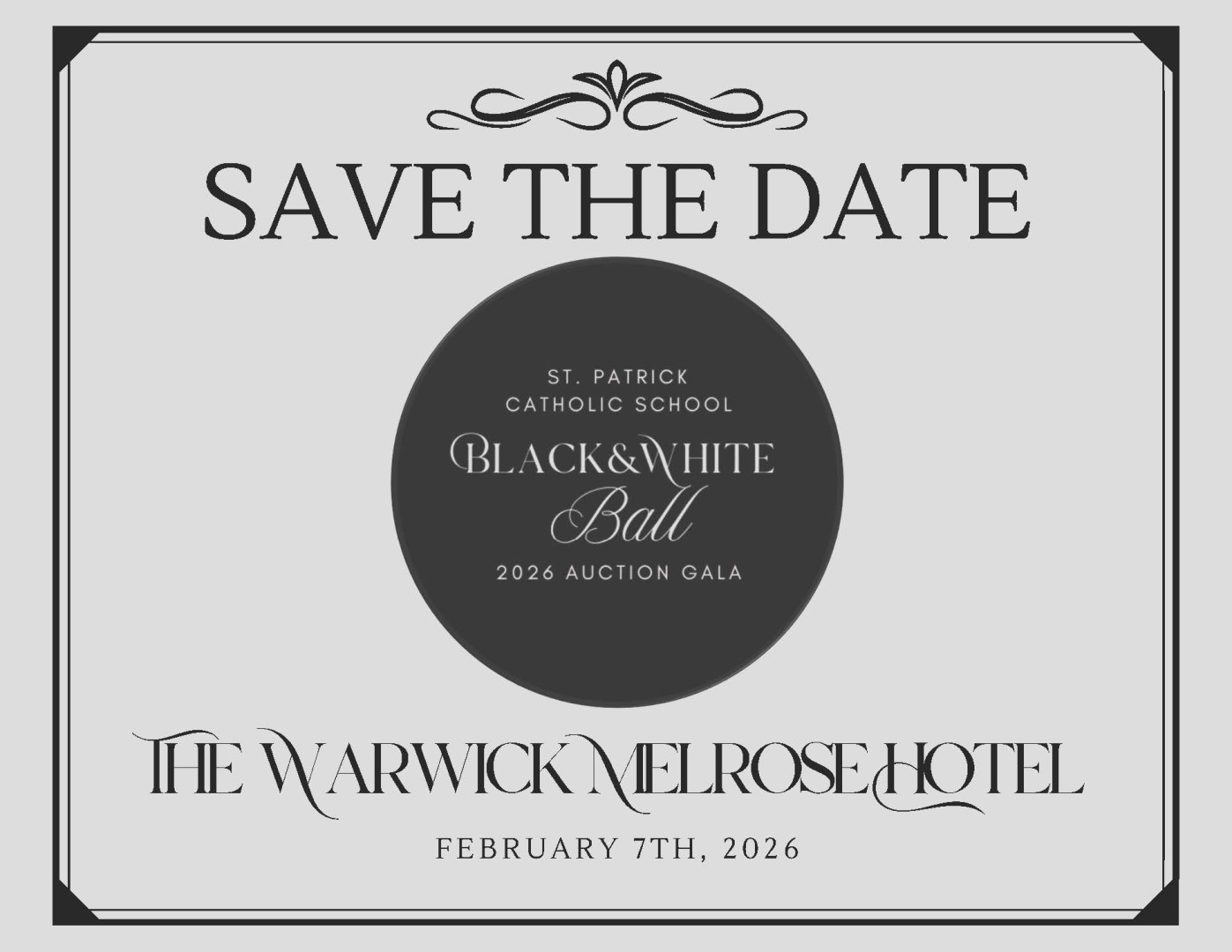 2026 SPS Black & White Ball background