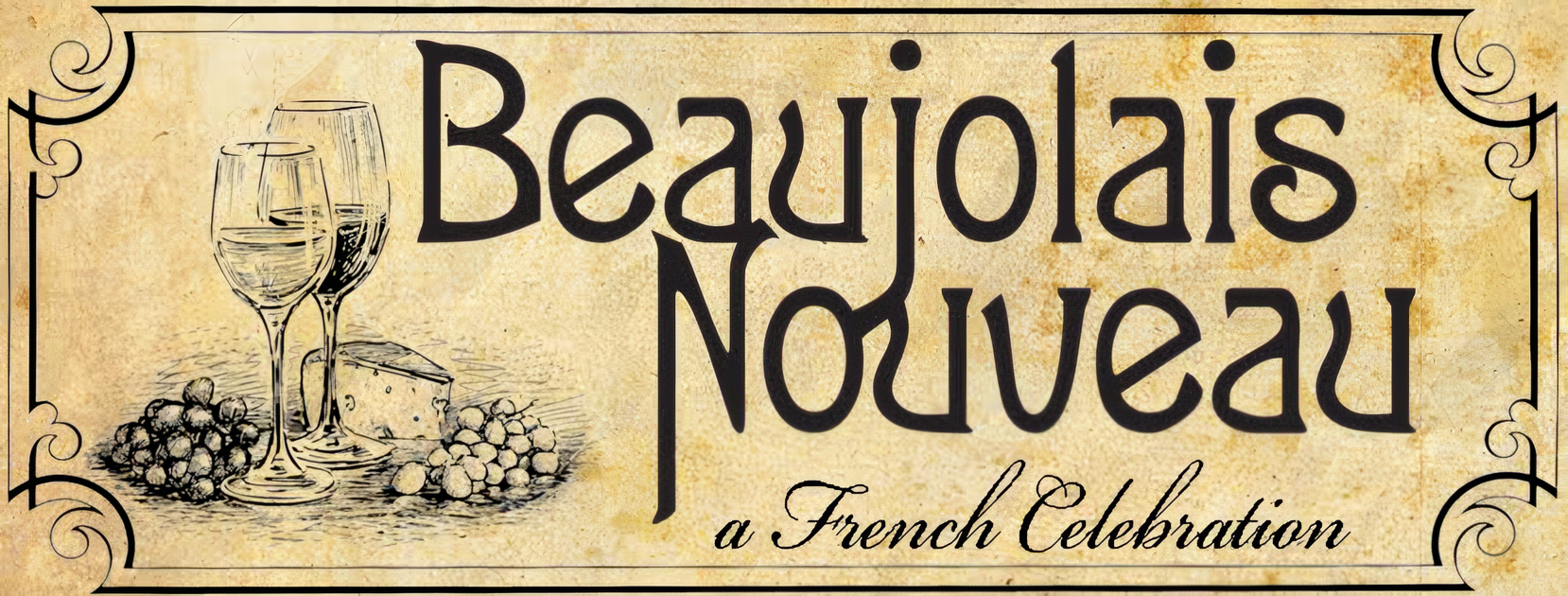 2025 Beaujolais Nouveau background