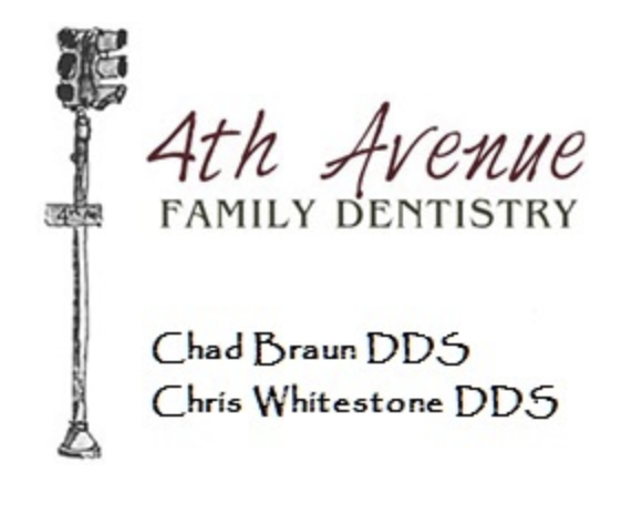 Logo: 4th Avenue Family Dentistry, Chad Braun DDS, Chris Whitestone DDS