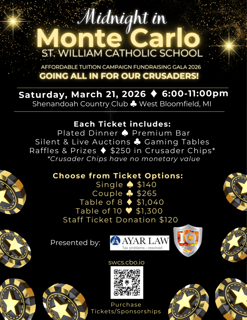 Midnight in Monte Carlo-SWCS Affordable Tuition Campaign banner