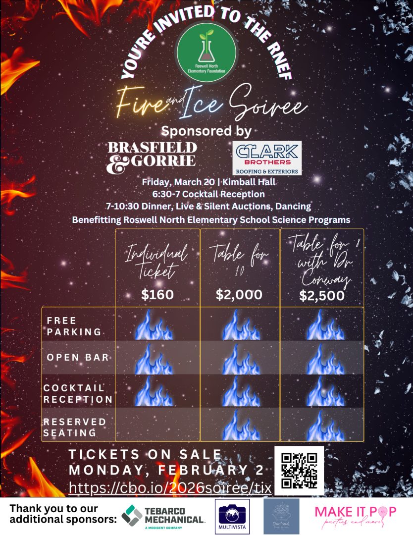 2026 Fire & Ice Spring Soiree banner