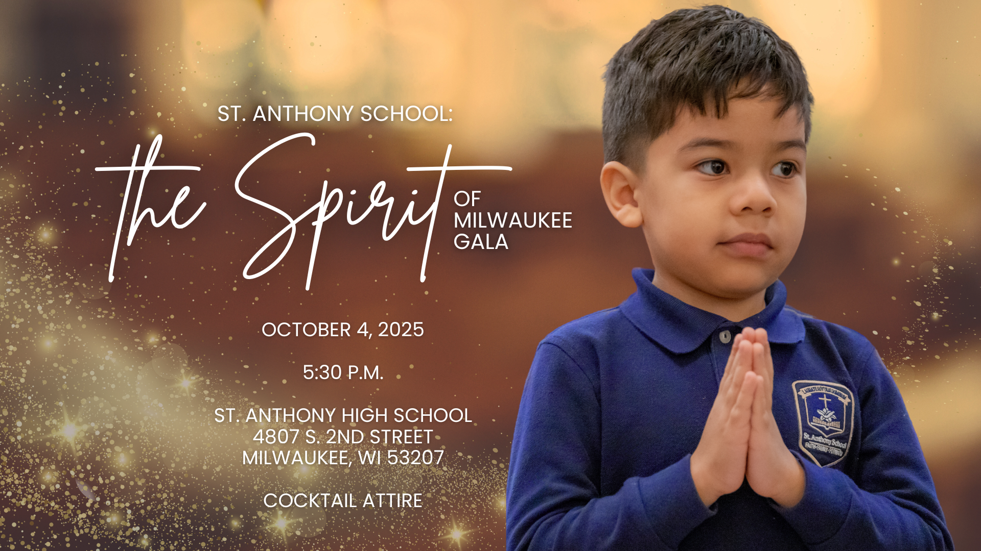 St. Anthony School: The Spirit of Milwaukee Gala background