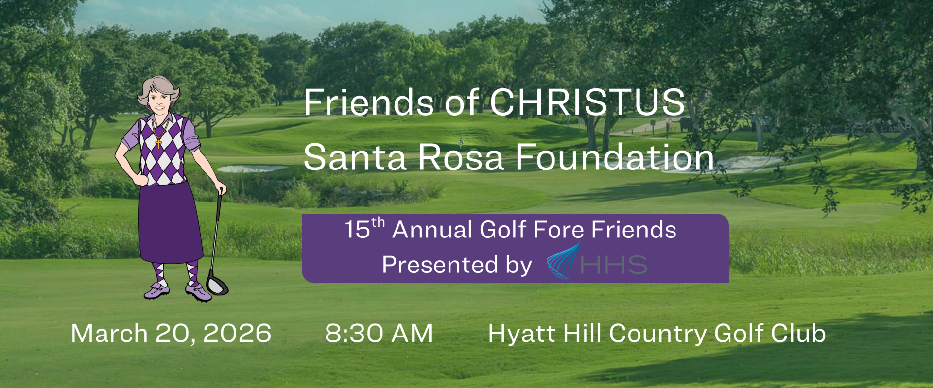 15th Annual Golf Fore Friends background
