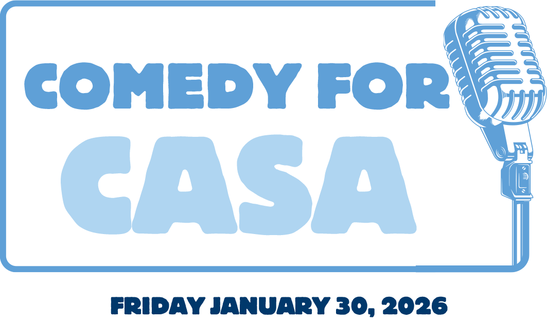 Event logo: Comedy for CASA, Friday January 30, 2026