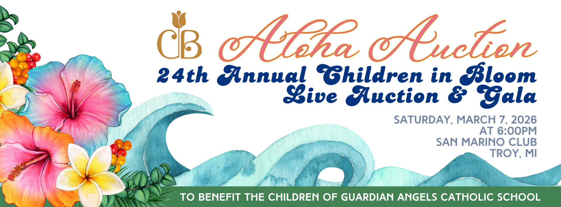 Children In Bloom Auction 2026 background