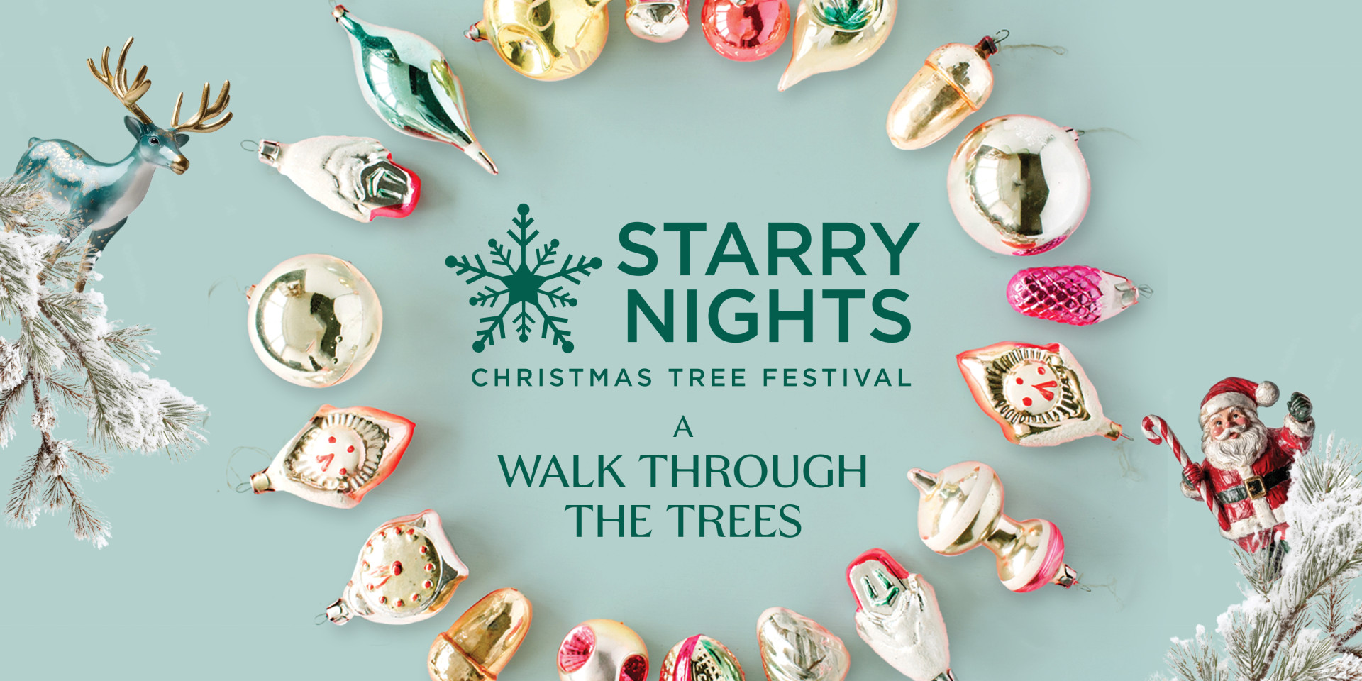 Starry Nights Christmas Tree Festival 2025 background