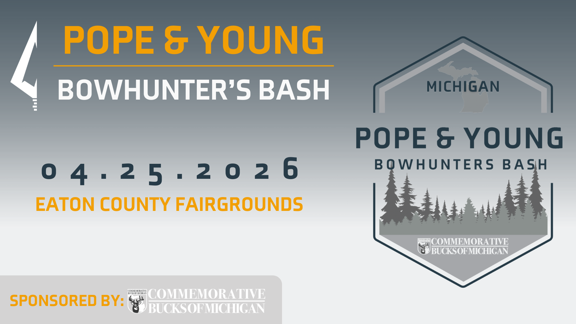 2026 Michigan Bowhunters Bash background