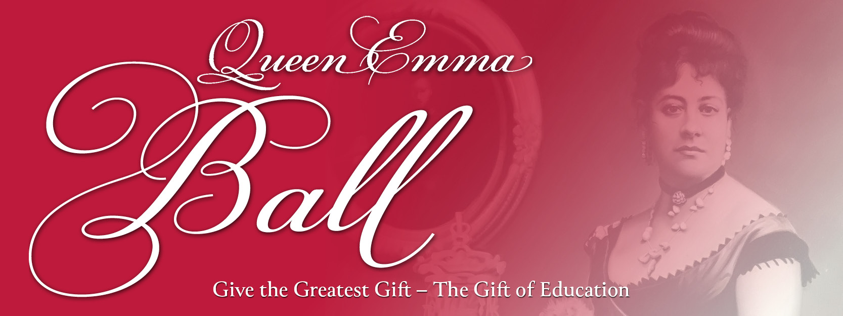 Queen Emma Ball - Lū'au on the Square background