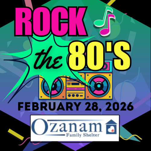 Rock the 80's For Ozanam logo