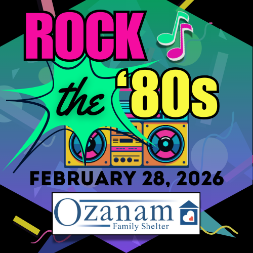 Rock the 80's For Ozanam banner