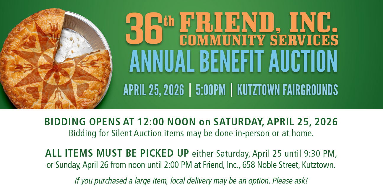 36th Annual Friend, Inc. Benefit Auction background
