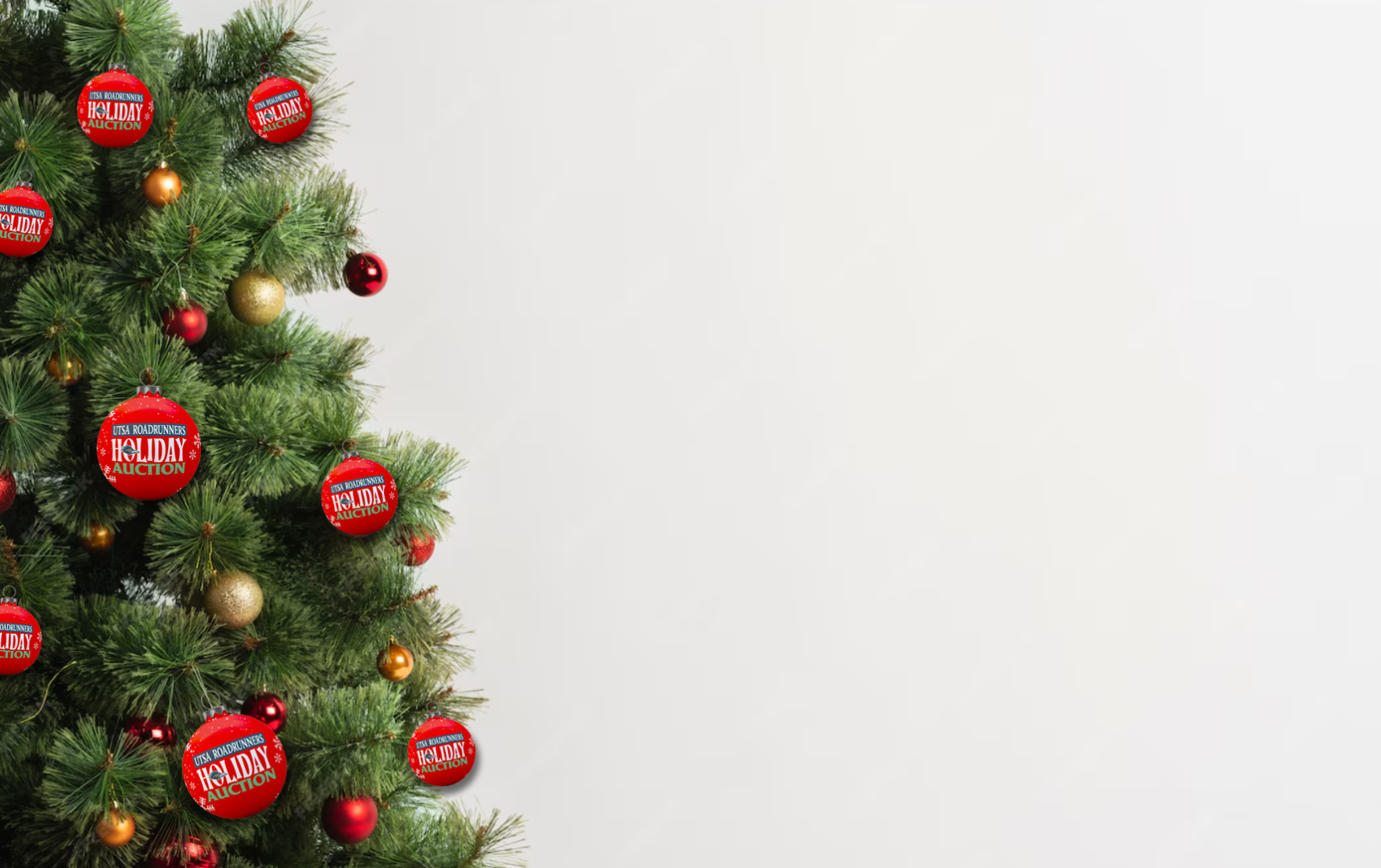 2025 UTSA Roadrunners Holiday Auction background
