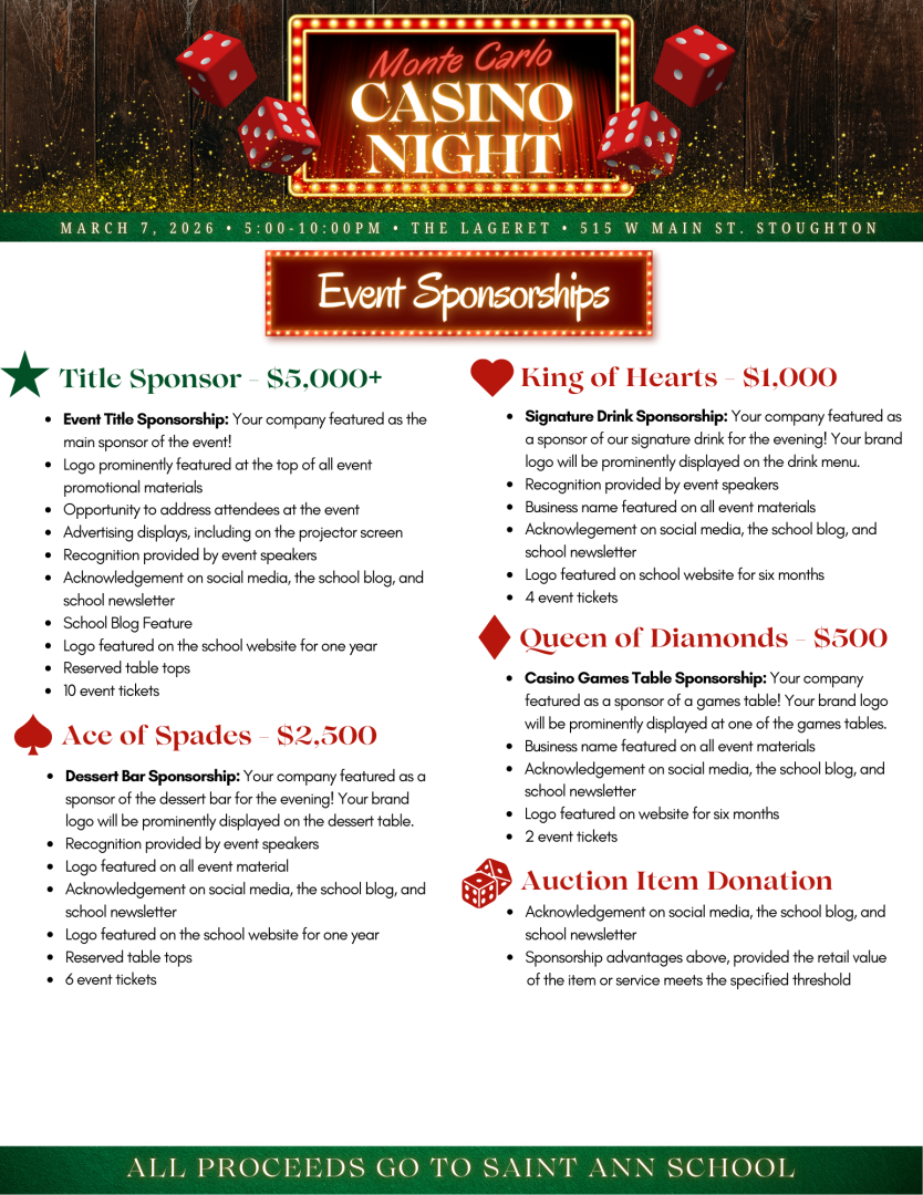 Monte Carlo Casino Night 2026 banner