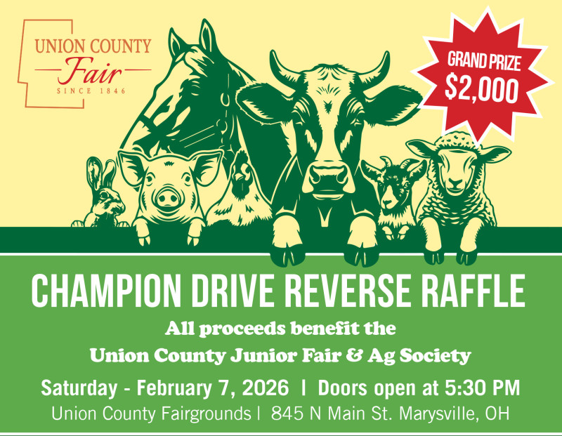 Union County Jr Fair Champion Drive Reverse Raffle logo