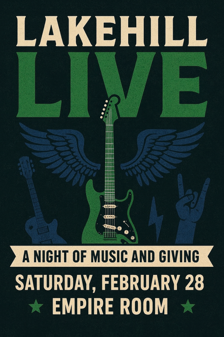 2026 Lakehill Live Auction Concert banner