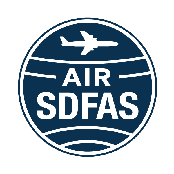 Come Fly With Me 2026 SDFAS Gala logo