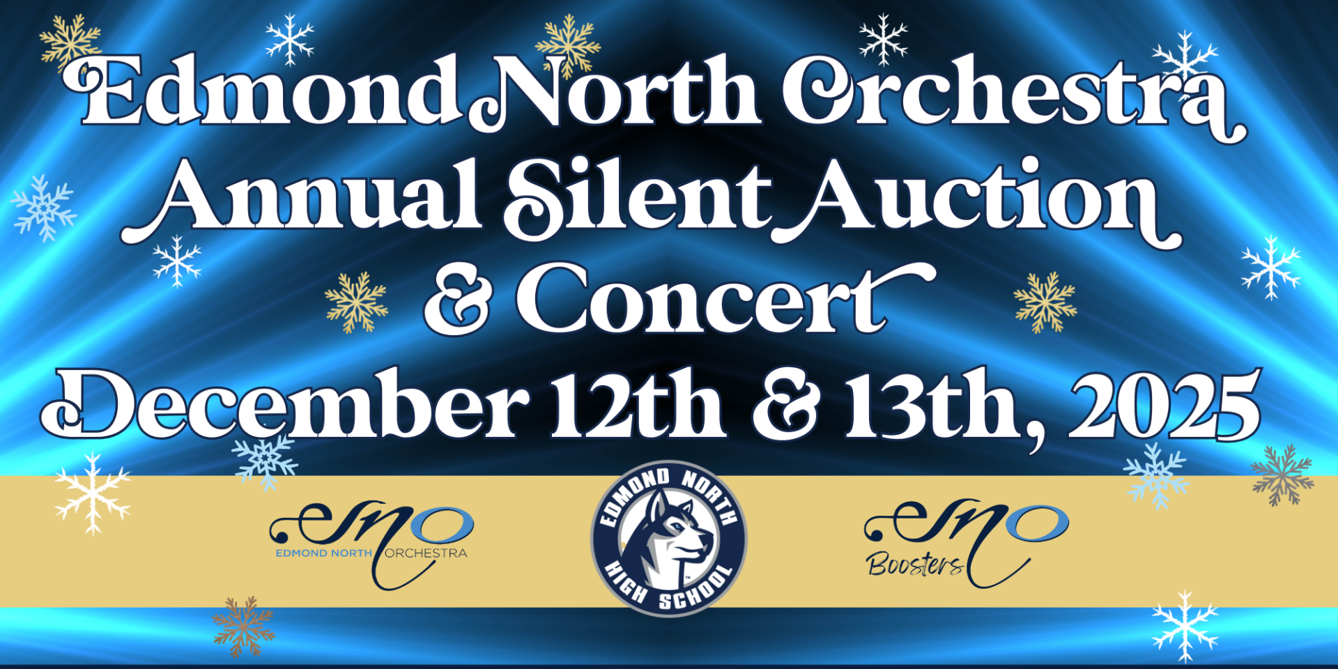 Orchestra Raffle Edmond North Orchestra Silent Auction and Raffle 2025 logo