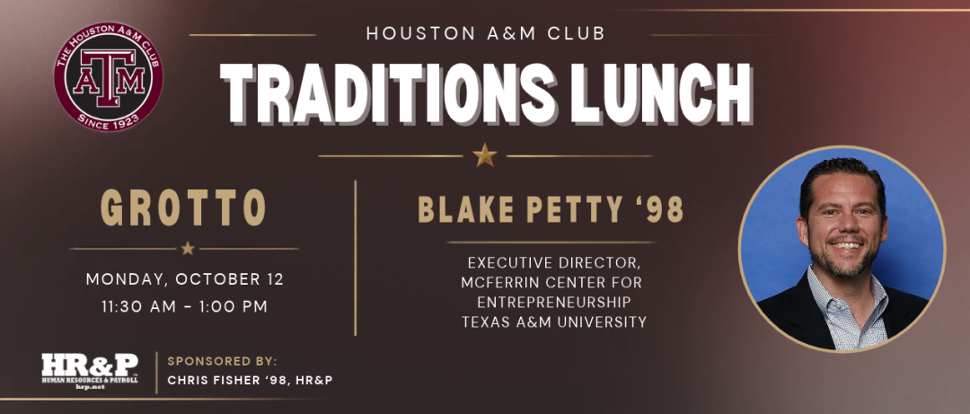 2026 Houston A&M Club Traditions Lunch banner