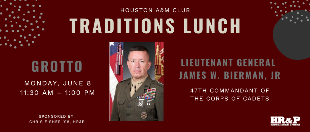 2026 Houston A&M Club Traditions Lunch banner