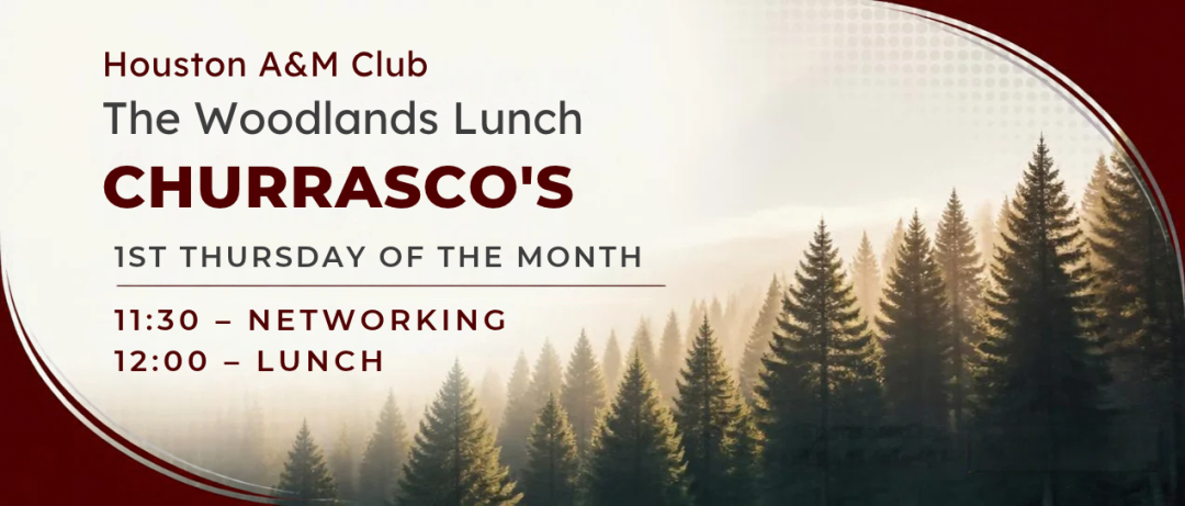 2026 Houston A&M Club Woodlands Lunch banner