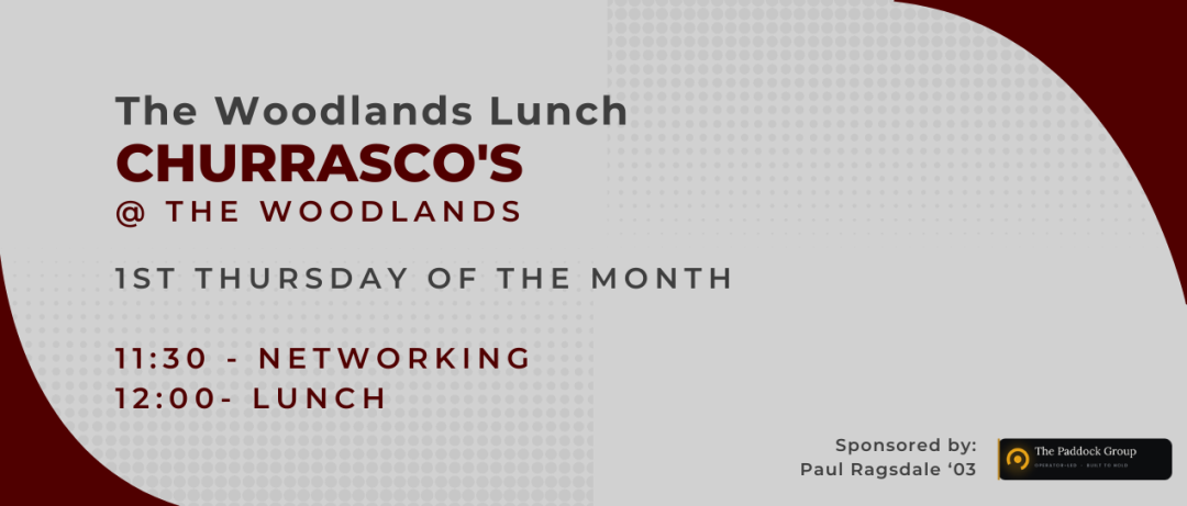 2026 Houston A&M Club Woodlands Lunch banner