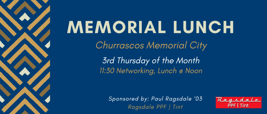 2026 Houston A&M Club Memorial Lunch banner