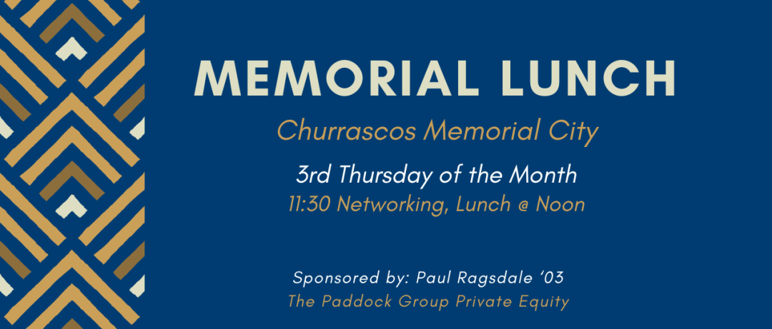 2026 Houston A&M Club Memorial Lunch banner